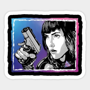 Major from Ghost In The Shell Sticker